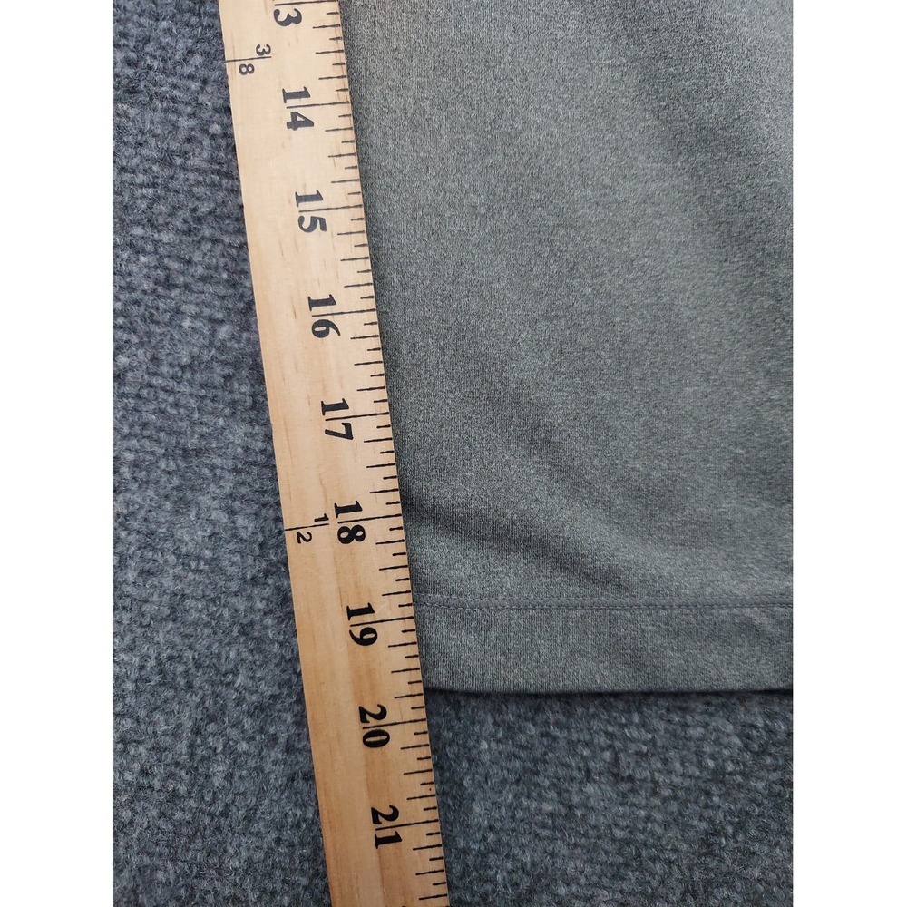 Nike Pro Cropped Leggings Womens Large Gray Running Gym Workout Swoosh - Picture 6 of 12